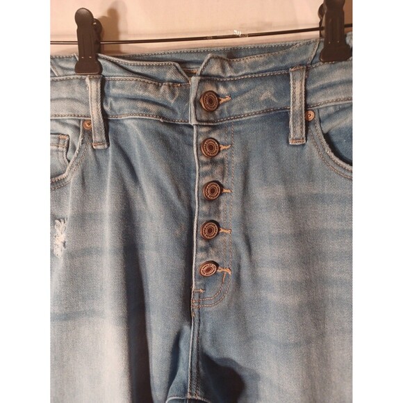 KANCAN ARLO HIGH RISE CURVY FLARE JEANS - Picture 4 of 9